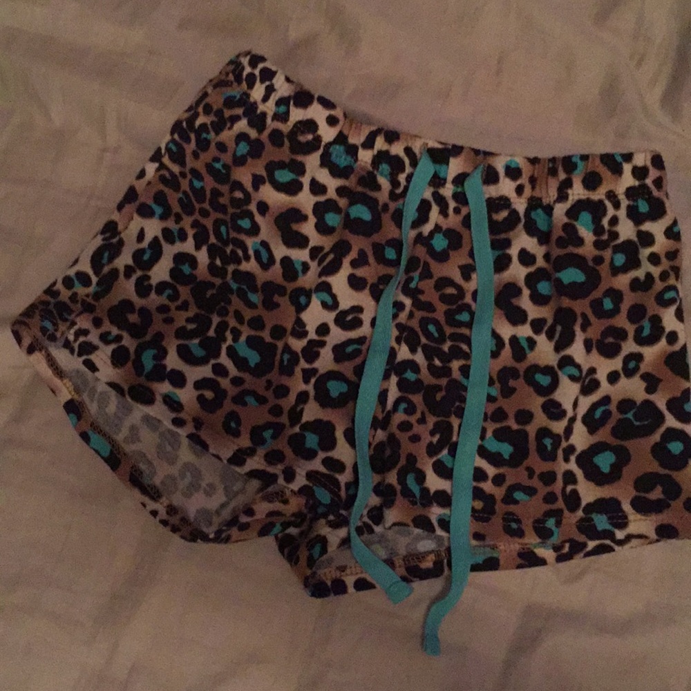 cheetah print pajama shorts